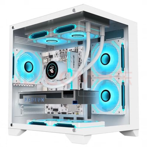 Gabinete Gamer Aquário em Vidro Com 4 Fans RGB