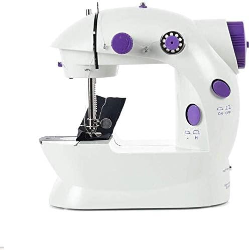 Mini Sewing Machine Upgraded Portable Two Threads Double Speed Double Switches Household Kids Beginners Travel Automatic Sewing Machine