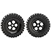 GDOOL 90140 Car Tires Wheels Spare Parts for 1:12 Bruhless Brushed 901 901A HM124 YC280 YC300 905 905A RC Car Trucks(2 PCS)