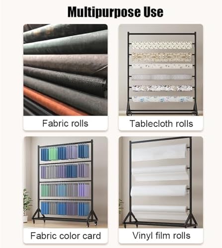 Easy Installation Shower Curtain Rod Adjustable Corner Ceiling Support Curved Rod,Heavy Duty Steel Fabric Display Rack - Portable 3-Rod Hanger for Scarf, Blanket, Towel & Quilt Organization