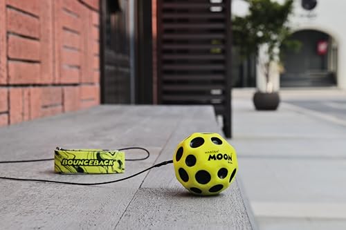 Waboba Bounceback x Returning Moon Ball - Leicht zu Greifen, Gelb - (60 mm), Einheitsgröße