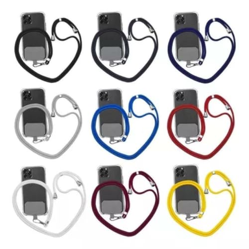 Cordão Alça Corda Para Celular Ajustável Pescoço Universal (PRETO)