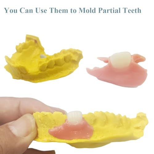 Generic Fake Teeth-Do It Yourself Denture-Top and Bottom Temporary Teeth, Easy and Convenient, Common to All situations