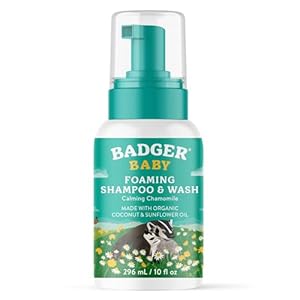 Badger Baby Wash, Calming Chamomile Foaming...