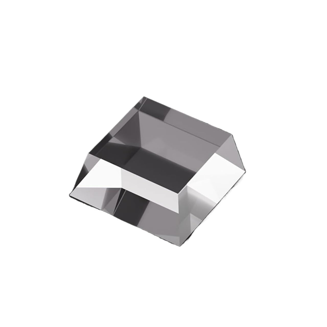 LQZAXSRDR Clear Acrylic Display Block, Clear Solid Polished Acrylic Display Block Stand Beveled Trapezoidal Multiple Sizes(8x8)