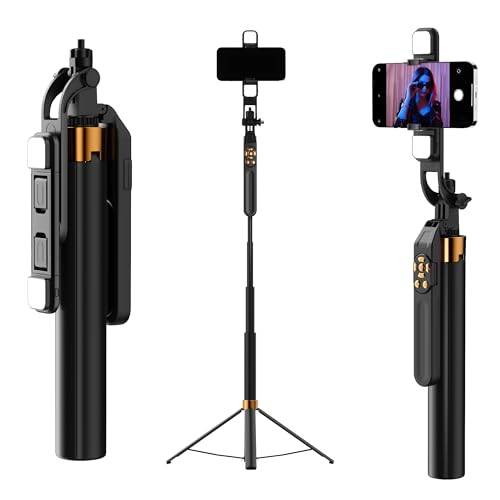 Amazon | Gworld 180CM超長伸縮自撮り棒三脚 強化クアッドベース