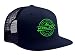 Koloa Surf(tm) Thruster Logo Mesh Back Trucker Hat in Navy-Green Logo