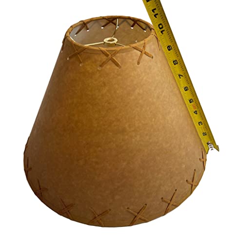 Generic Rustic Oiled Kraft Laced Lamp Shade thumb #3