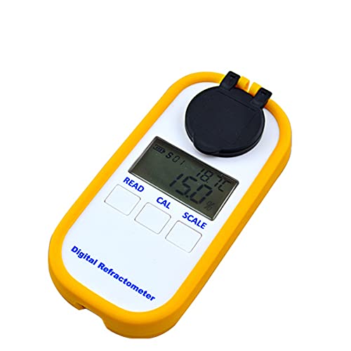 Brix Meter Digital Refractometer Sugar Content Tester Meter Measuring Tool with Brix 0.0 90.0 Percent Refractive Index 1.3330 to 1.5177nD