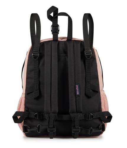 Image of JanSport Central Adaptive Backpack - Wheelchair & Walker Compatible, Tuck-Away Shoulder Straps, Adjustable Backrest Loops & Anchor Straps, Iconic Design, Misty Rose