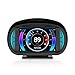 Produktbild AMHVMU Auto OBD2 Gauge P2 5,8 Zoll HUD OBD2 plus GPS Dual System, GPS Smart Tachometer mit Übergeschwindigkeitsalarm, Voltmeter Warnung, anwendbar für alle Autos