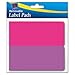 Avery Removable Label Pad, 2 x 4 Inches, Assorted Neon, 80 Labels (22021)