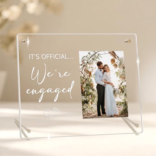 Engagement Gifts for Couples, It’s Official We’re Engaged Engagement Picture
