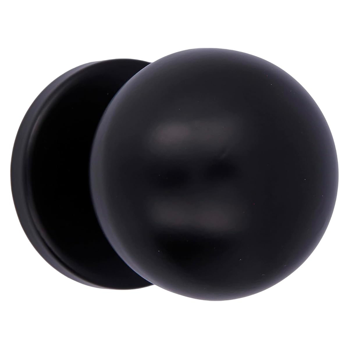 Amig - Bouton de porte intérieur décoratif - usage résidentiel, transit domestique moyen - Ø70 mm - acier inoxydable 18/​8 - finition noire - Mod. 56