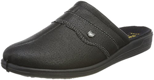 Fischer Frank, Pantofole Uomo, Nero (Schwarz 222), 41 EU