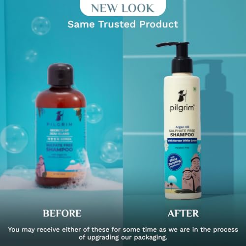Image of Pilgrim Smooth & Silky Hair Nourishment Combo Kit | 99% Pure Aloe Vera Gel 200ml | Mild Sulphate free Shampoo 200ml | Frizz-Free Hair Care Combo | Hair Care Kit for Men and Women