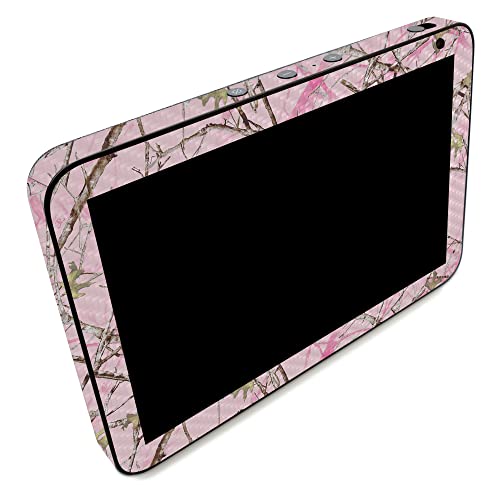 Image of MightySkins Carbon Fiber Skin Compatible with Amazon Echo Show 8 (Gen 2) - Conceal Pink | Protective, Durable Textured Carbon Fiber Finish | Easy to Apply | Made in The USA