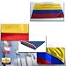 Adatech Bandera de Colombia 90x150 cm Bandera Colombiana Poliester Adapta mastil WM...