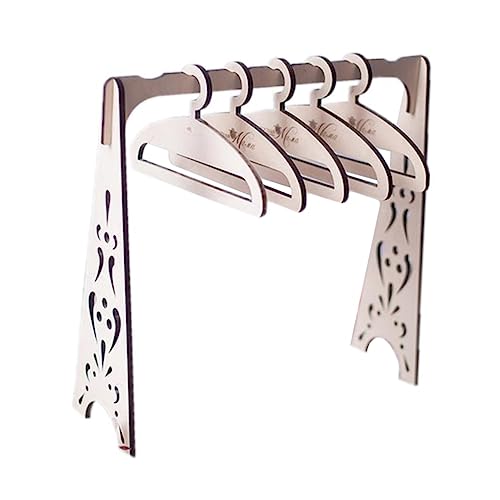 6 Pezzi Di Fotografia Oggetti Di Scena Di Neonato In Miniatura Appendiabiti Servizio Fotografico Prop Vestiti Del Cremagliera Casa Delle Bambole bambino