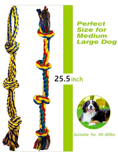 Decyam Dog Rope Toys for Large and Medium Breeds, 2 Pack of Heavy Duty XL Indestructible Dog chew Toys - Image 2