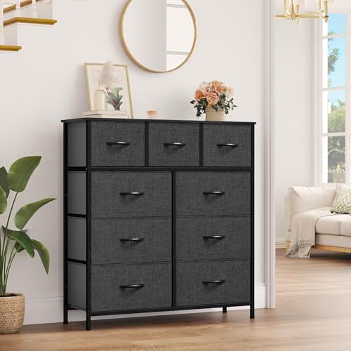 image for YITAHOME Dresser with 9 Drawers - Fabric Storage Tower, Tall Chest Org