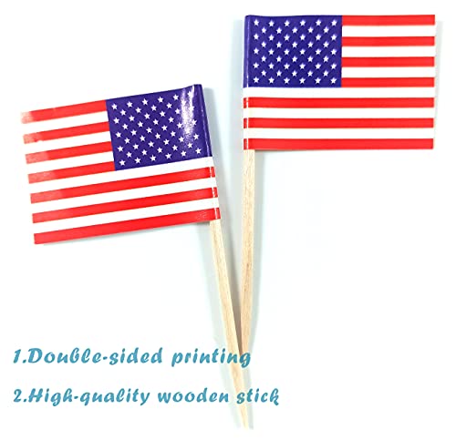 Jbcd Hawaii Toothpick Flag Small Mini Hawaii Cupcake Topper Flags (100Pcs Usa And 100Pcs Hawaii) #TOP3