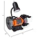 WEN BG4276 2.1-Amp 6-Inch Single Speed Bench Grinder with Flexible Work Light, Black,orange