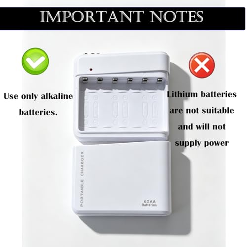 Cargador de emergencia portátil USB con baterías AA miniatura 3