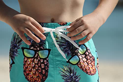 Unicomidea Kids Swim Shorts Boys Swim Trunks Pineapple Bathing Suits Swimwear Quick Dry Beach Surf Shorts Size 5-6 Years #TOP5