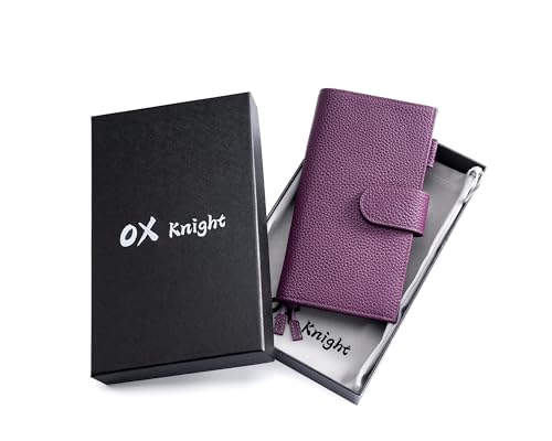 Ox Knight Genuine Leather Cover for Hobonichi Weeks/Weeks Mega with Pen Loop, Card Slots, Back Pocket, and Bookmarks (Purple) by Ox Knight - Image 5