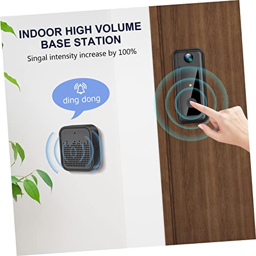 UKCOCO 3 Pecas campainha câmera sem fio câmera wi-fi sem fio vídeo Wifi plástico