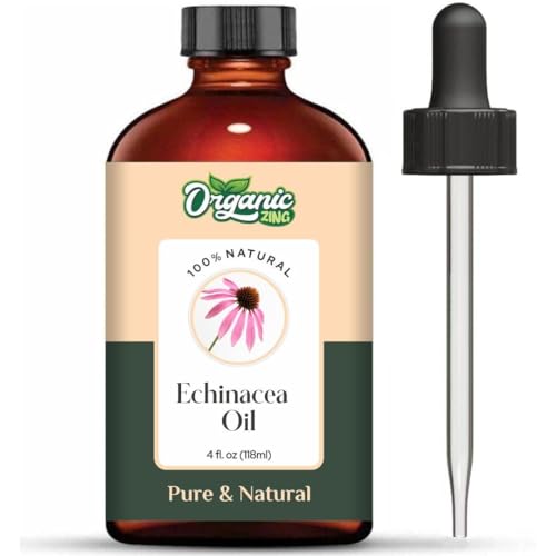 Image of Organic Zing Echinacea (Echinacea angustifolia) Oil | Pure & Natural Carrier Oil for Skincare and Hair Care - 118ml /3.99fl oz