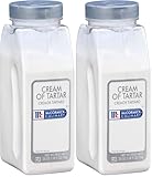 McCormick Culinary Cream of Tartar, 25 oz - One 25 Ounce Container of Cream of Tartar Powdered Thickening Agent for Egg Whites, Meringues, Angel Food Cake, Cookies, and More (Pack of 2)