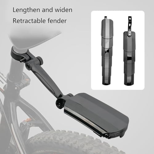 Garde-boue de vélo réglable rétractable pour l'avant et l'arrière des VTT d'extérieur