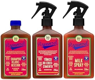 Kit Rapunzel Lola (Shampoo 250ml + Tônico de Crescimento 250ml + ...
