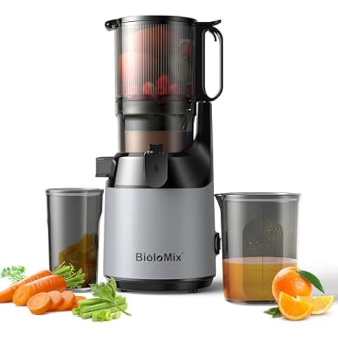 BioloMix Cold Press Juicer with Triple Filter Cover