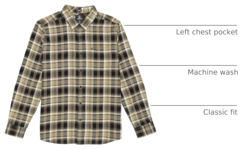 Image of Volcom Men's Caden Plaid Long Sleeve