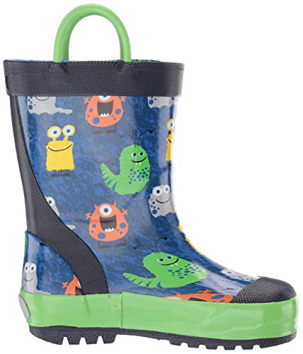 Kamik Boy's Monsters Rain Boot, Blue, 11 M Us Little Kid #TOP5