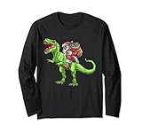 Photo Gallery santa rides t-rex dinosauro in cappello rosso natale divertente camicia maglia a manica Photo Gallery santa rides t-rex dinosauro in cappello rosso natale divertente camicia maglia a manica