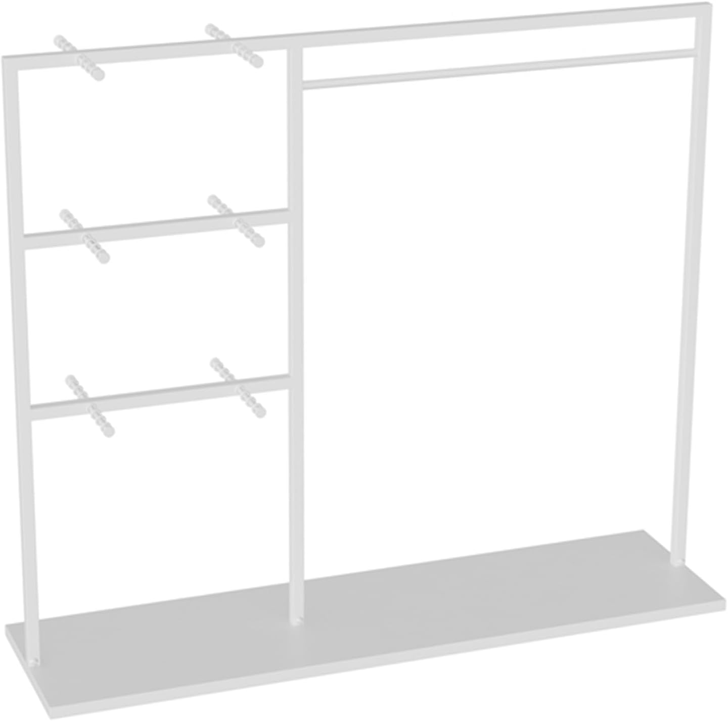 Boutique Underwear Metal Display Rack, Modern Creative Retail Store Underwear Hangers, Bra Shorts Slippers Socks Swimwear Scarves Gloves Ornament Storage Holder (Color : White, Size : 150x4