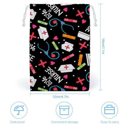 Afrocentric Mud Cloth Print Portable Large Capacity Canvas Drawstring Storage Bag2