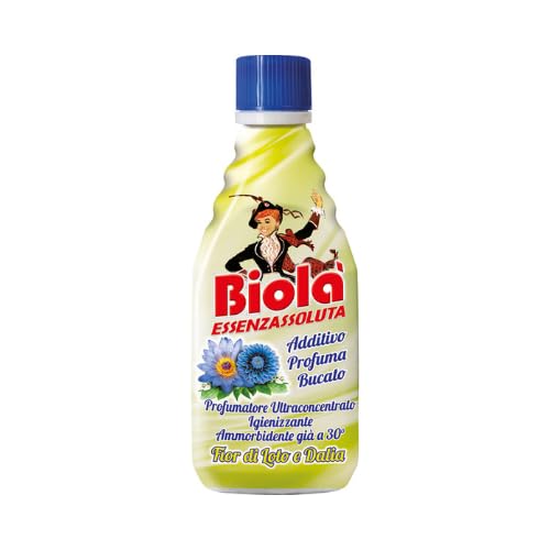 Biolà Essenzassoluta Profumatore Bucato Lavatrice 300 ml - Formula Ultra Concentrato con Azione Ammorbidente - Morbidezza Intensa e Profumo Lunga Durata - Fior di Loto e Dalia