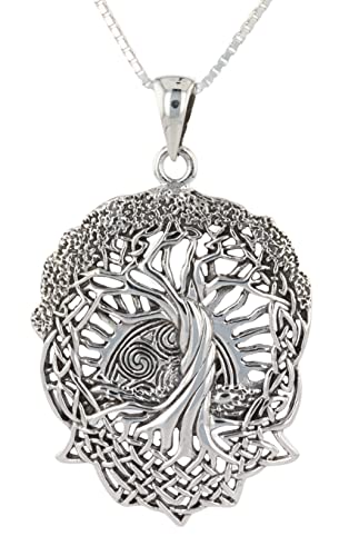 Jewelry Trends - Jewelry Trends Sterling Silver Celtic Tree of Life Pendant Necklace 18"