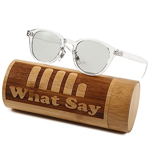 [What Say] FASHION m[Ypbg {Xg t[ J[Y TOX NAY ɒBKl UV400 Y fB[X P[X (CgO[/NA)