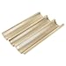 Produktbild Schramm® Baguette-Blech in Bronze mit Antihaftbeschichtung für 3 Baguettes 38,5 x 28,5 cm Baguetteform Baguette Backblech Blech Brotbackform