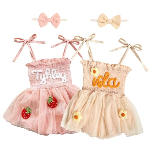 10 Best Girls Custom Bodysuits That Make Every Outfit Shine 9 Personalized Baby Girl Romper for 1st Birthday