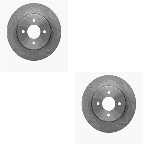 Replacement Front GEOSPEC Anti-Corrosion Coated Disc Brake Rotor Kit Mechanics Choice for 2012-2018 Nissan March