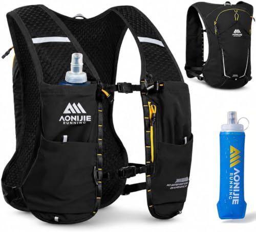 AONIJIE Running Hydration Vest for Men Women 500ml Soft Flask Water Bottle