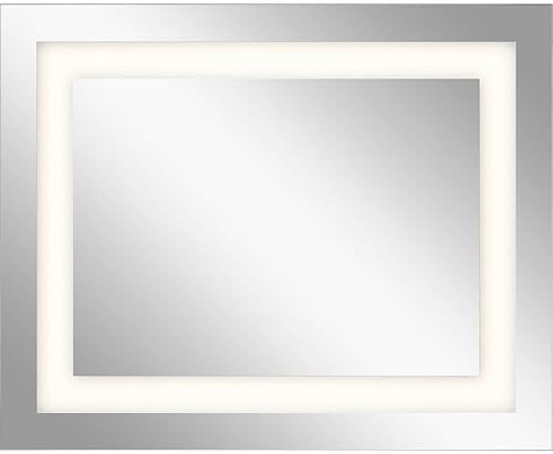 Kichler Elan Signature - Espejo retroiluminado LED en cromo, 30" x 24"