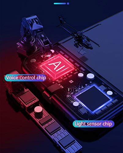 Yxuan Iphone Xr Case Colorful Luminoustempered Glassmobile Phone Protective Case, Led Glowing Tpu Bumper Shockproof Case，Protective Lens，Voice Control Call Flashpersonalized Phone Case (Space Bear) #TOP6